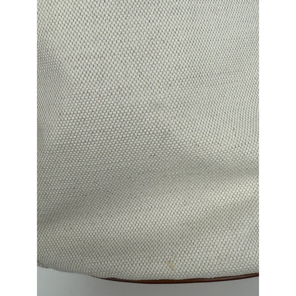 Saint Laurent Rive Gauche Linen Leather Women’s Bucket Bag in Beige - Picture 10 of 16